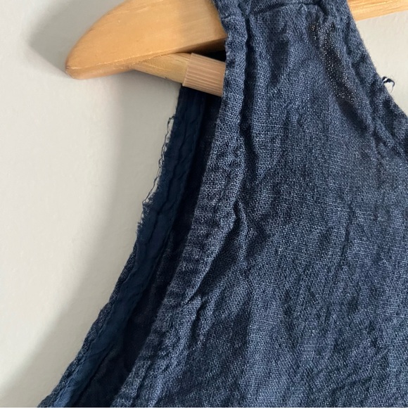 Vasna Blue Lagenlook 100% Linen Midi/Maxi Dress Womens Size 1X - Picture 6 of 9